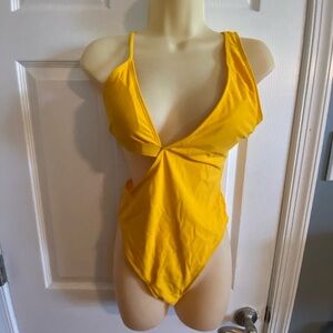 Yellow One Piece Swimsuit